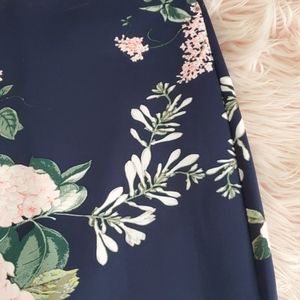 Floral pencil skirt